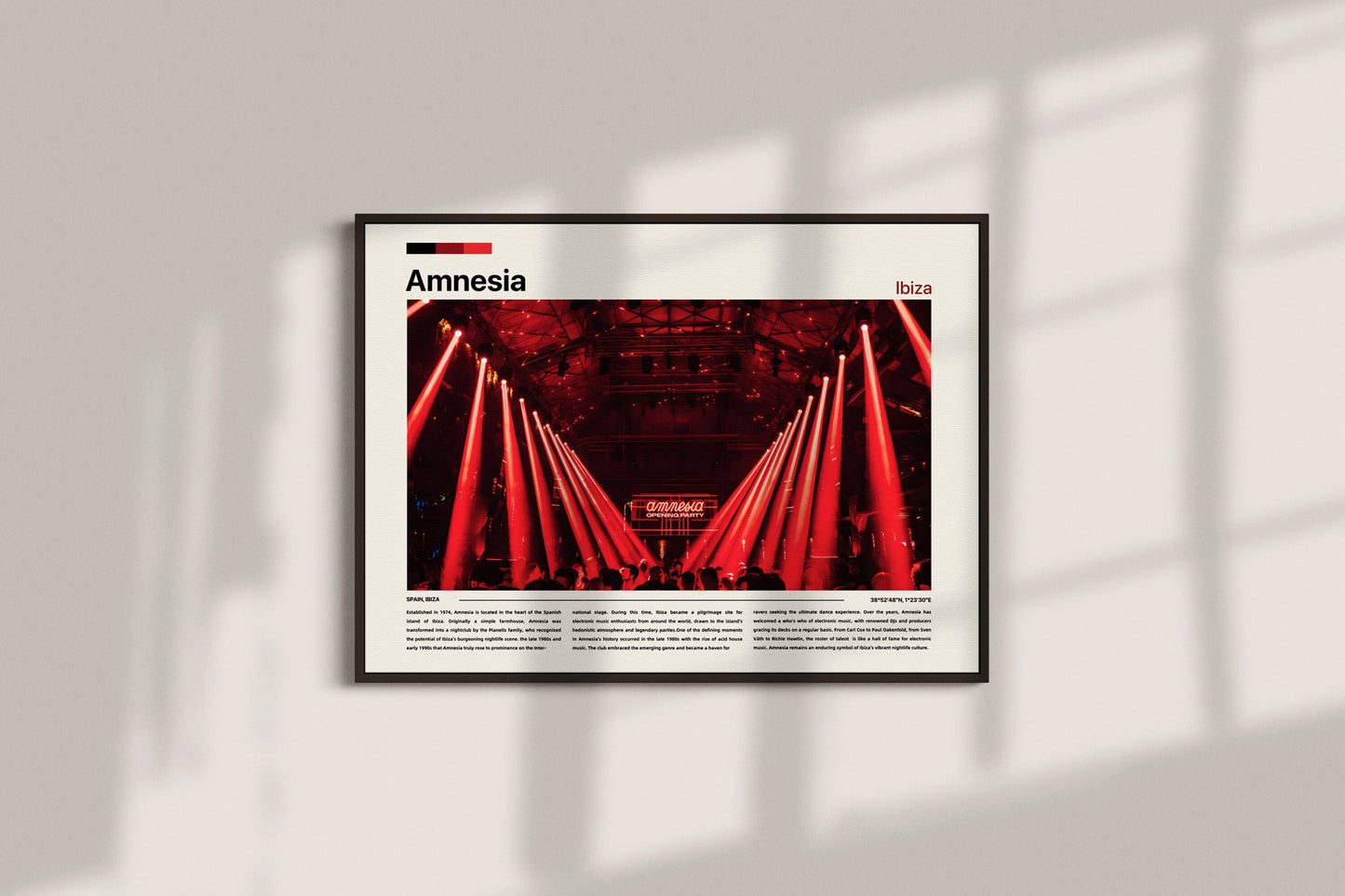 Amnesia nightclub poster