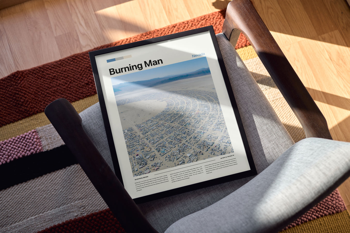 Burning Man festival Poster