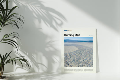 Burning Man festival Poster