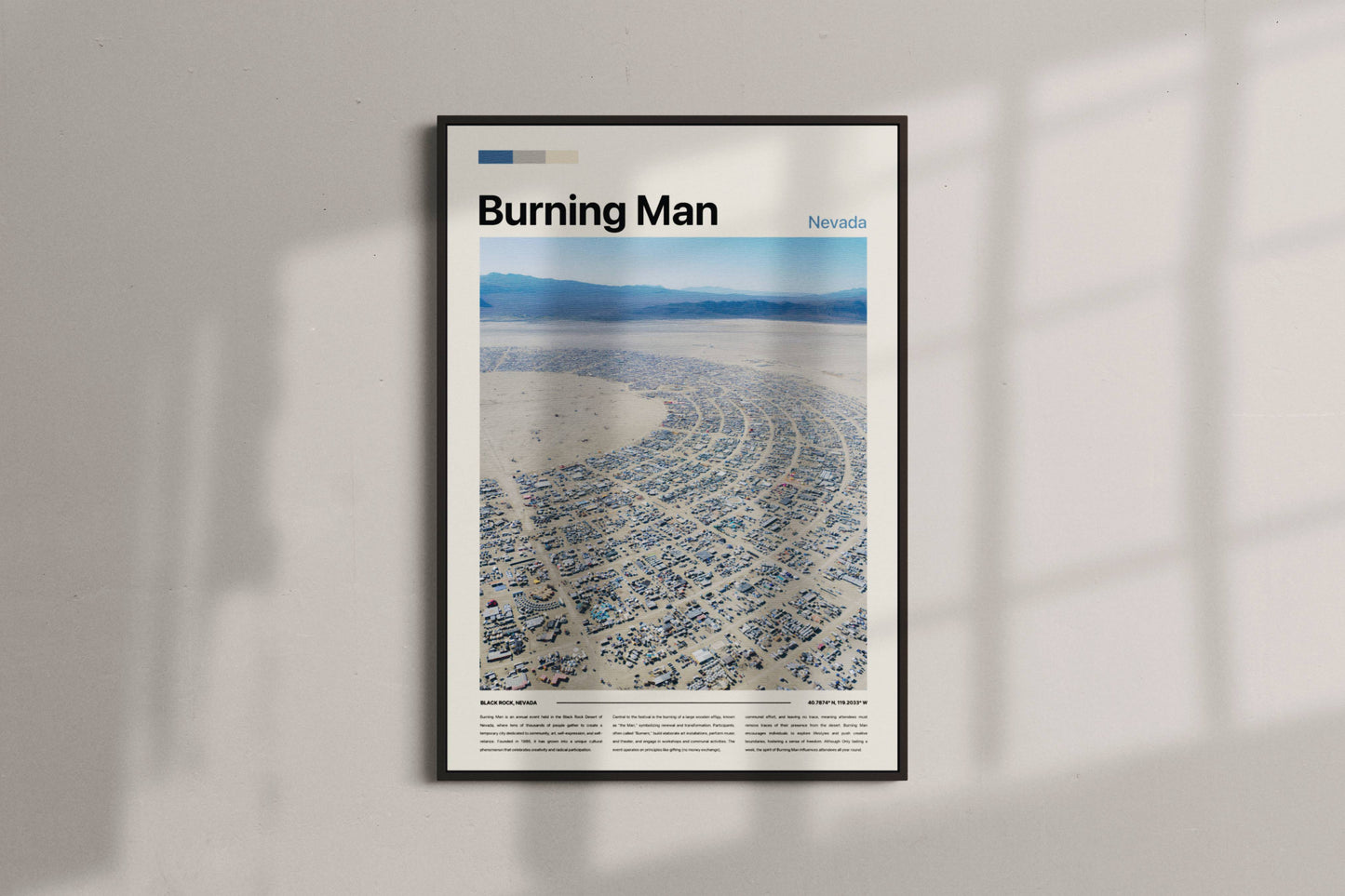 Burning Man festival Poster