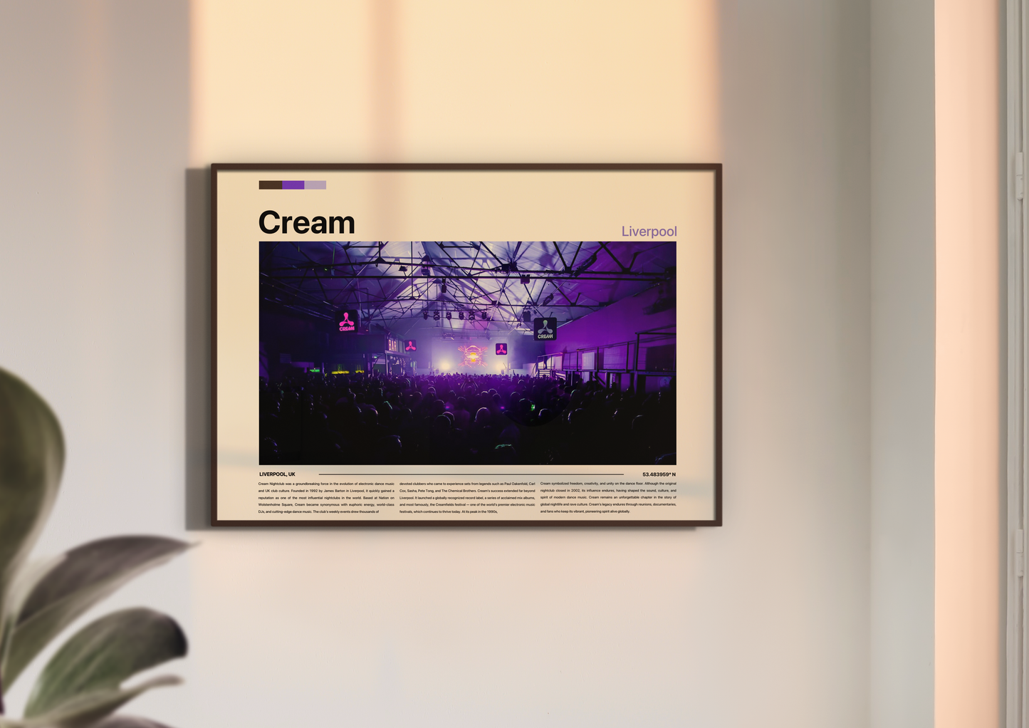 Cream Liverpool Retro Poster