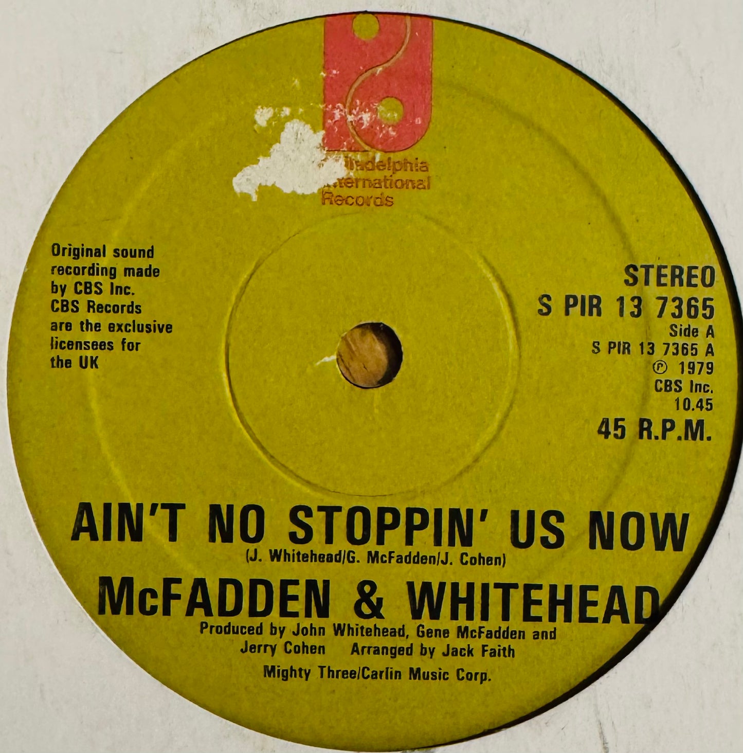 McFadden & Whitehead - Ain't No Stoppin' Us Now/I Got The Love