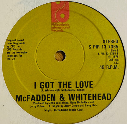 McFadden & Whitehead - Ain't No Stoppin' Us Now/I Got The Love