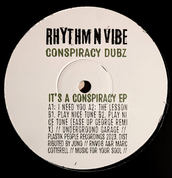 Conspiracy Dubz - It's A Conspiracy EP