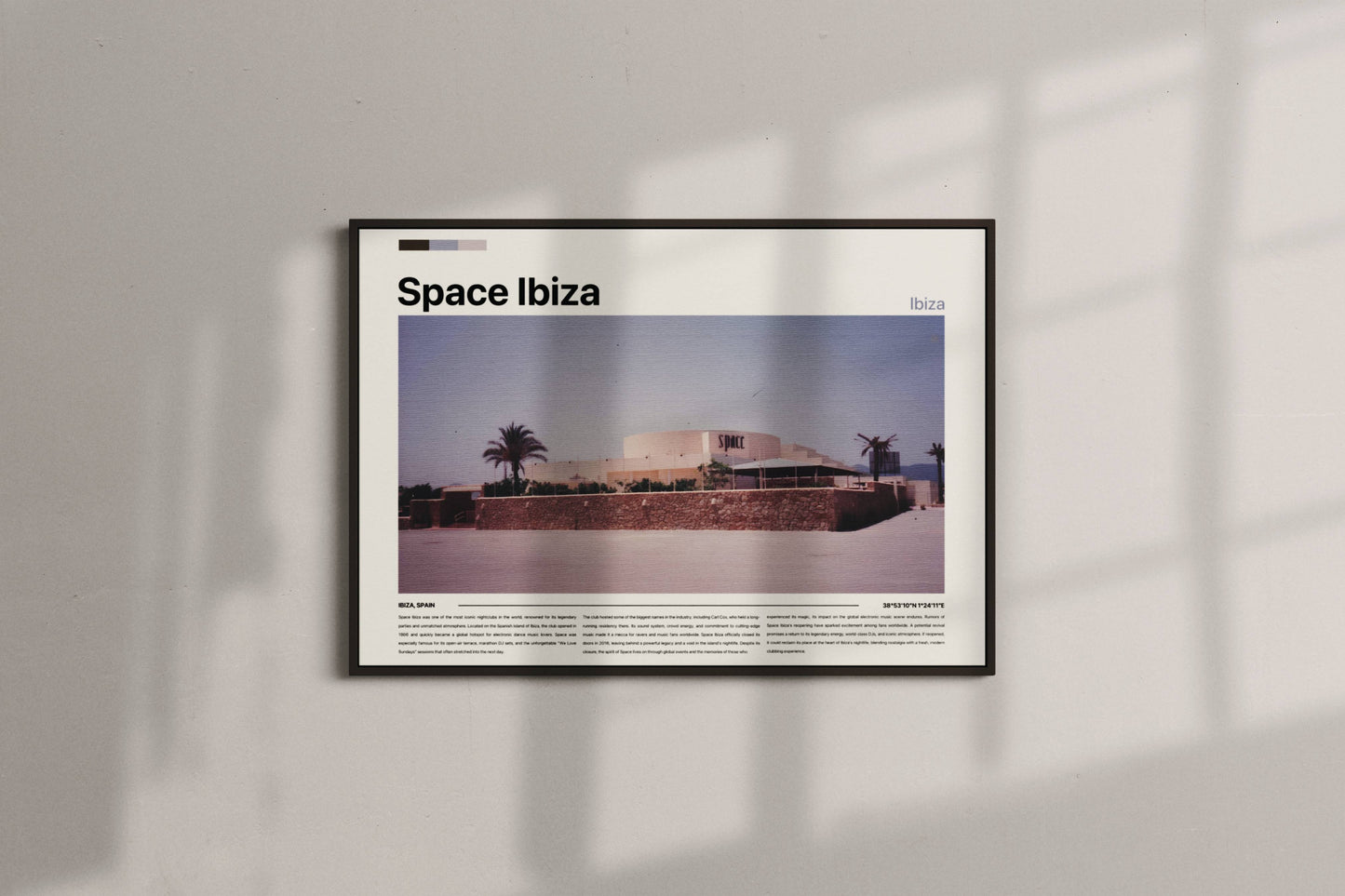 Space Ibiza Nightclub Retro Poster