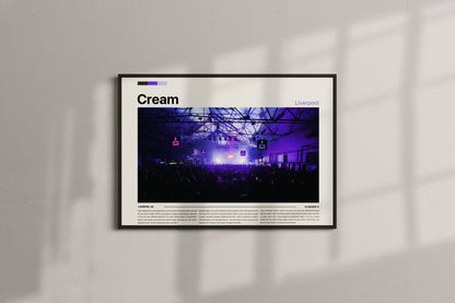 Cream Liverpool Retro Poster