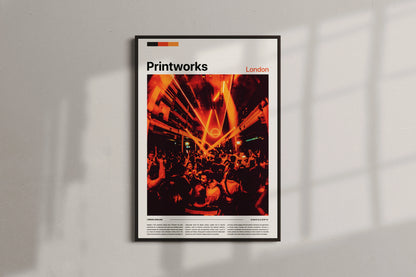 Printworks Nightclub Poster